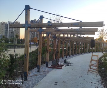 ANKARA MİLLET BAHÇESİ AHŞAP PERGOLA UYGULAMASI