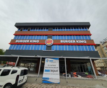 Etimesgut (ANKARA) BURGER KİNG Fibrocement Cephe Kaplama Uygulamamız